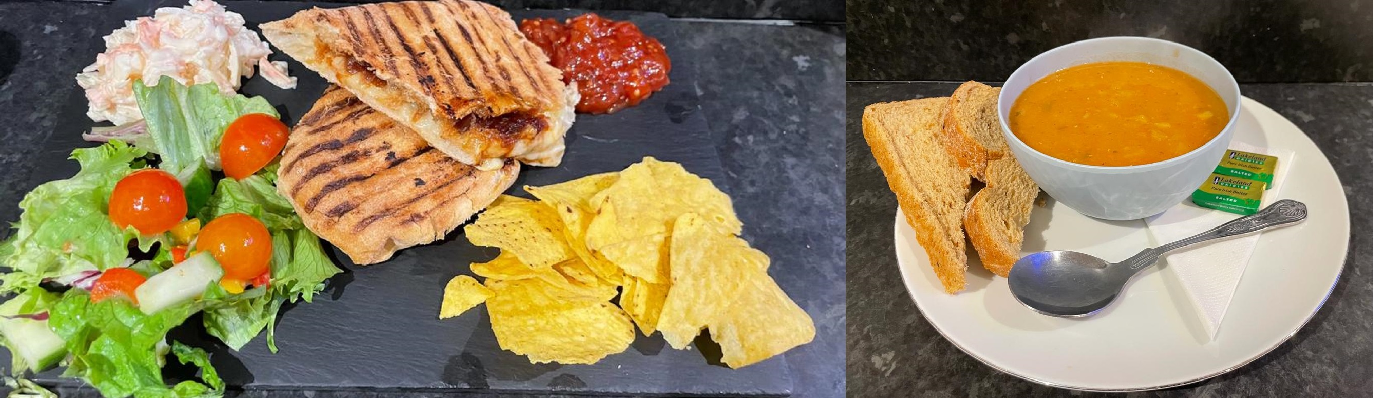 Arranged Food and Objects