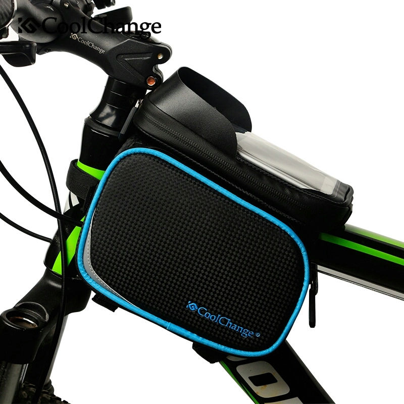 Thumbnail: CoolChange Bicycle Front Bag Waterproof Double Pouch