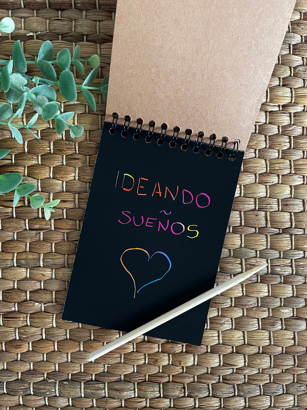 Vista interior libreta scrapy personalizada