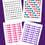Thumbnail: Rainbow Letter Beads || Planner & Journal Stickers