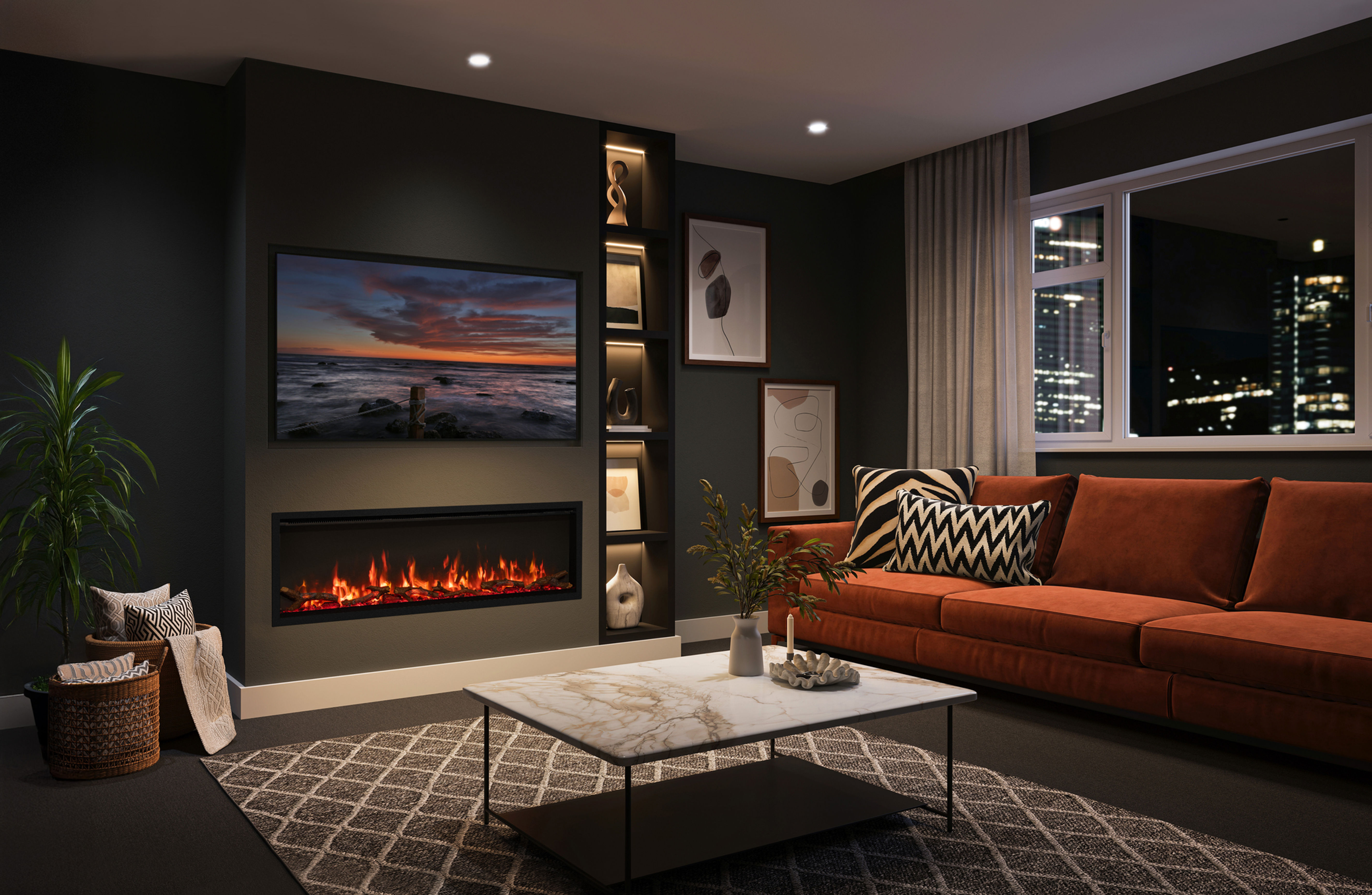 Atmos 135R Inset Electric Fire