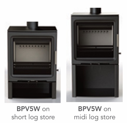 Thumbnail: BPV5 Wide Multi-Fuel Stove with Log Store