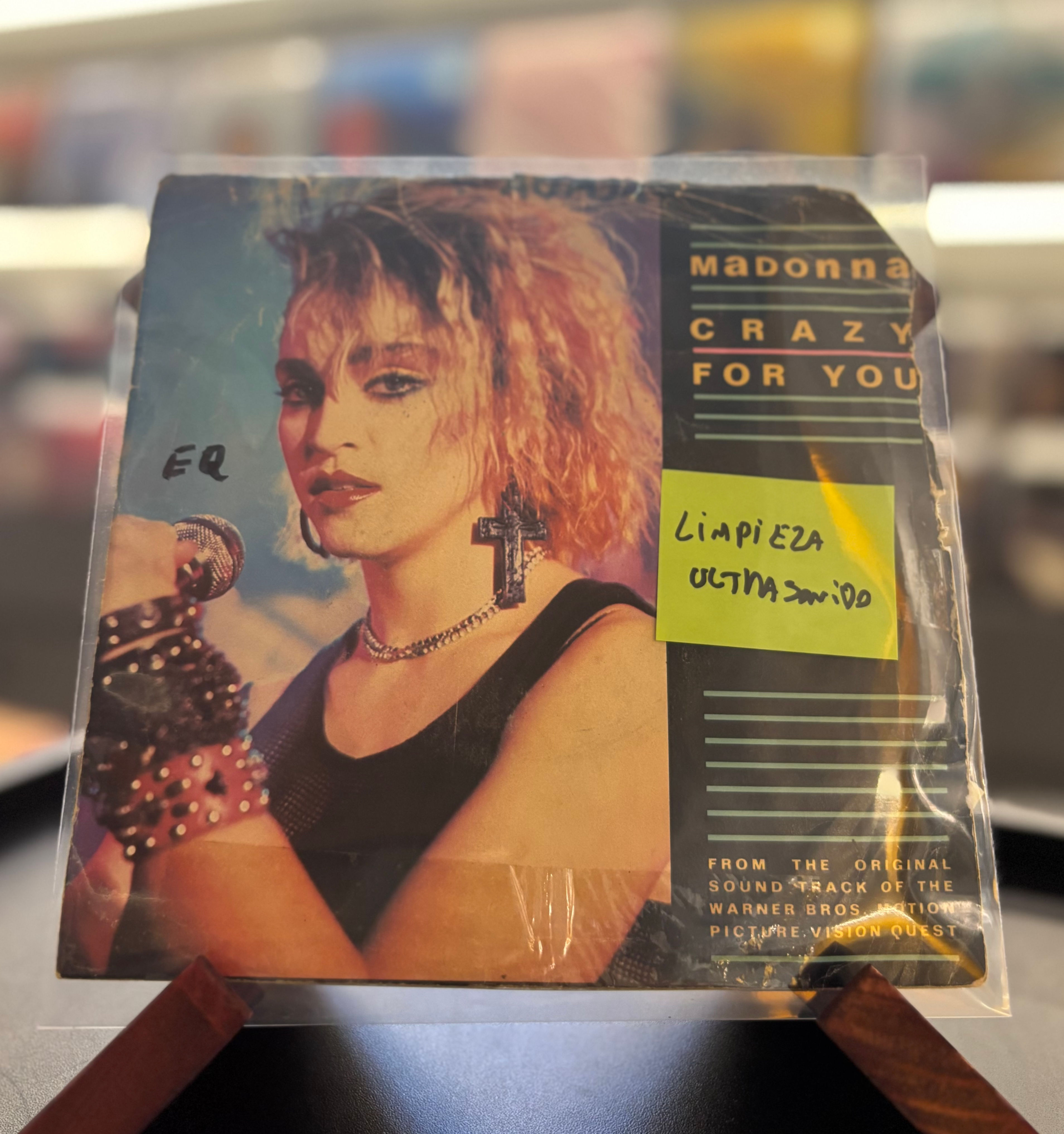 Madonna - Crazy For You Single 7" Vinilo Segunda Mano