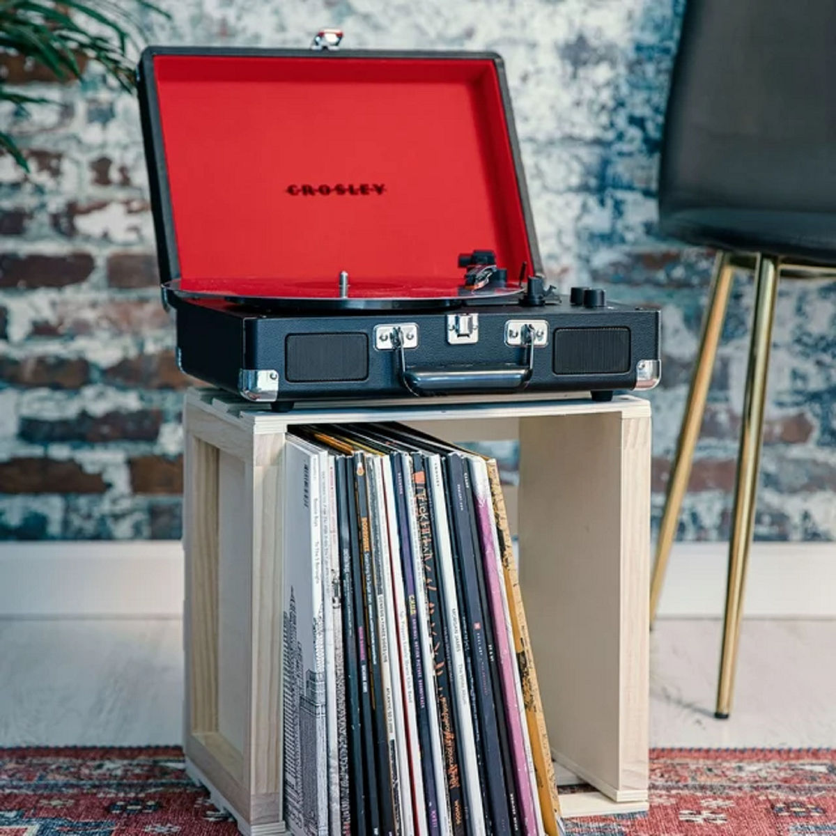 Tocadiscos Crosley Cruiser Premier Bluetooth Estilo Portafolio