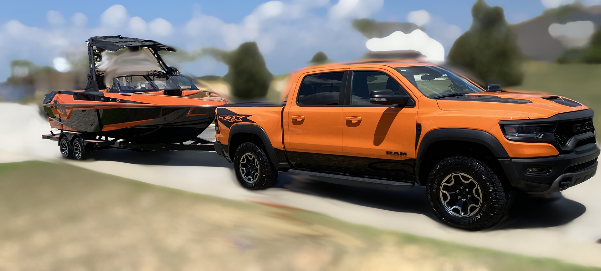 Bundle the boat and the truck