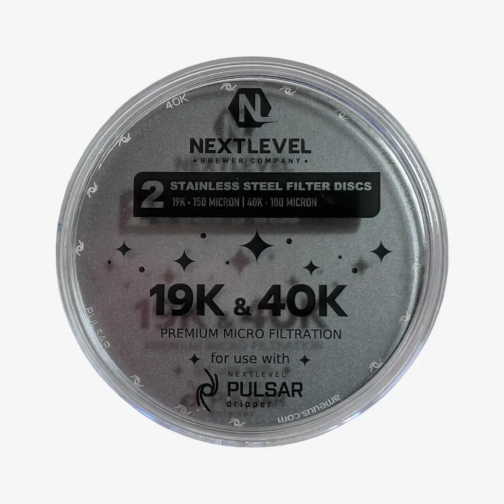 NextLevel Pulsar Edelstahl Filter Discs 19K und 40K für den Pulsar Brewer von Nappi Kaffi Schweiz