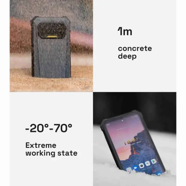 Thumbnail: IIIF150 R2022 Rugged 64MP Camera + 20MP Night Vision 8GB+128GB 6.78 Inch Phone