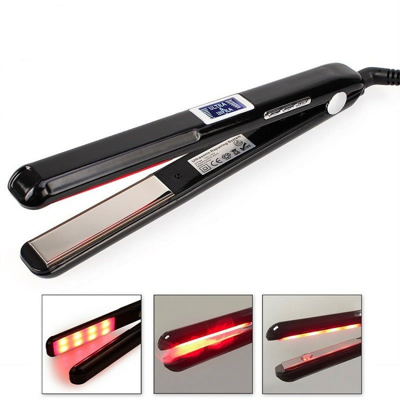 Thumbnail: Hair Straightener Infrared and Ultrasonic Profession Cold Hair Care