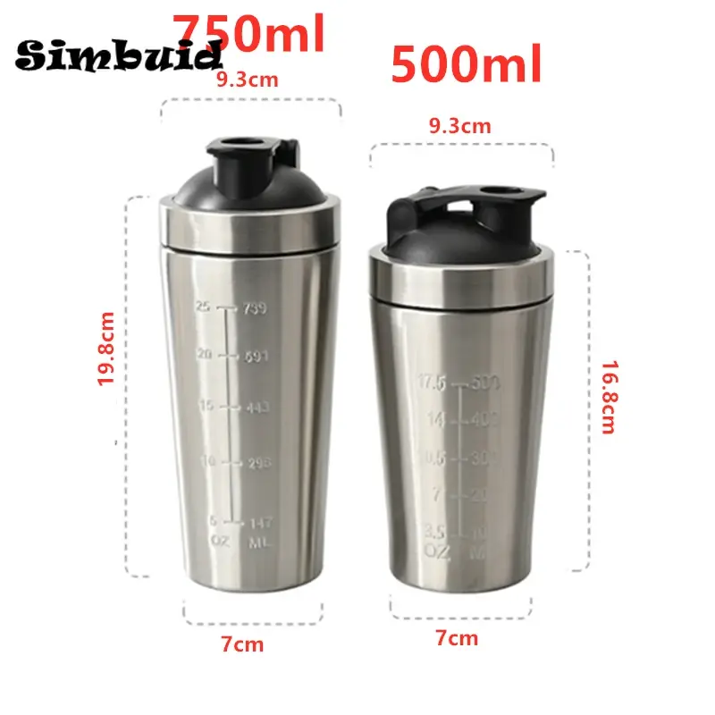 Miniatura: Mezclador de Proteína Premium Acero Inoxidable - Élite Shaker