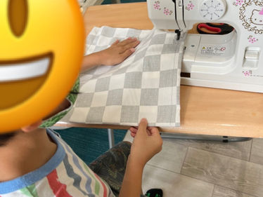 裁縫でエコバッグ作り