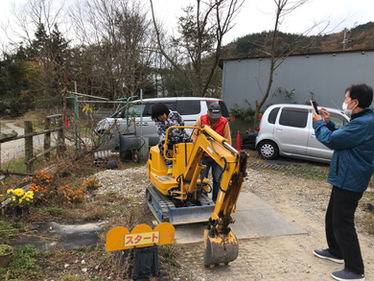 ショベルカー乗ってきました(^^♪