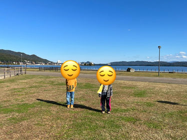 海の見える公園に