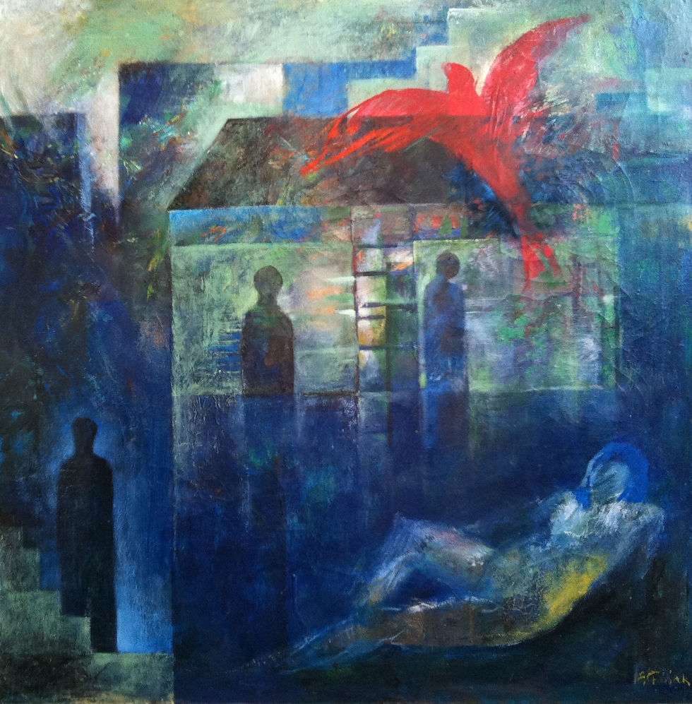 Next Door Neighbor, oil on canvas 90cm x 90cm.jpg