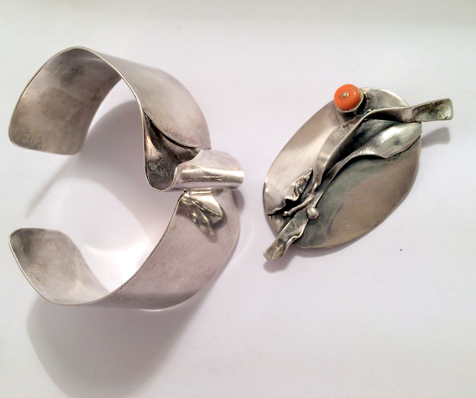 Silver brooch and bracelet.jpg