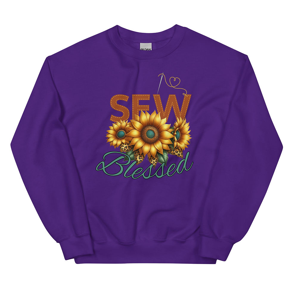 Thumbnail: Fall Sew Blessed Quilters Sweatshirt