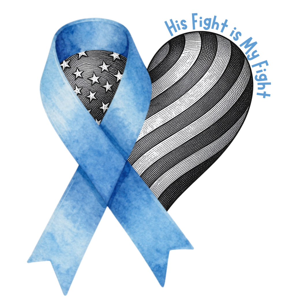 Thumbnail: Blue Ribbon, USA Heart, Prostate Cancer Awareness, Unisex classic tee