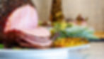 Holiday honey-glazed ham with caramelized crust by Eleganté Cuisine catering