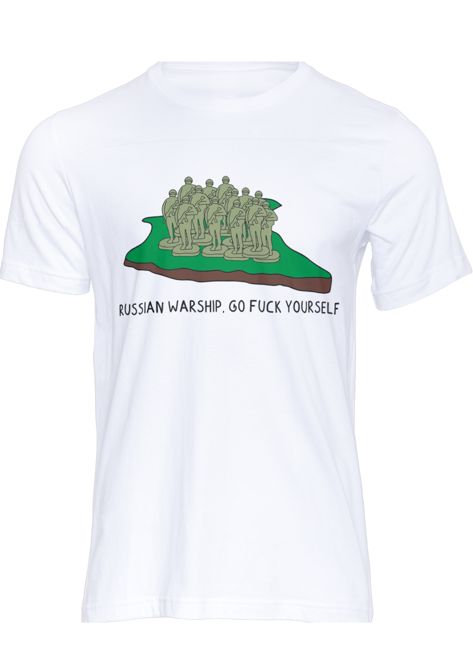 Russian Warship Go F*ck Yourself T-Shirt - Cyrillic Design