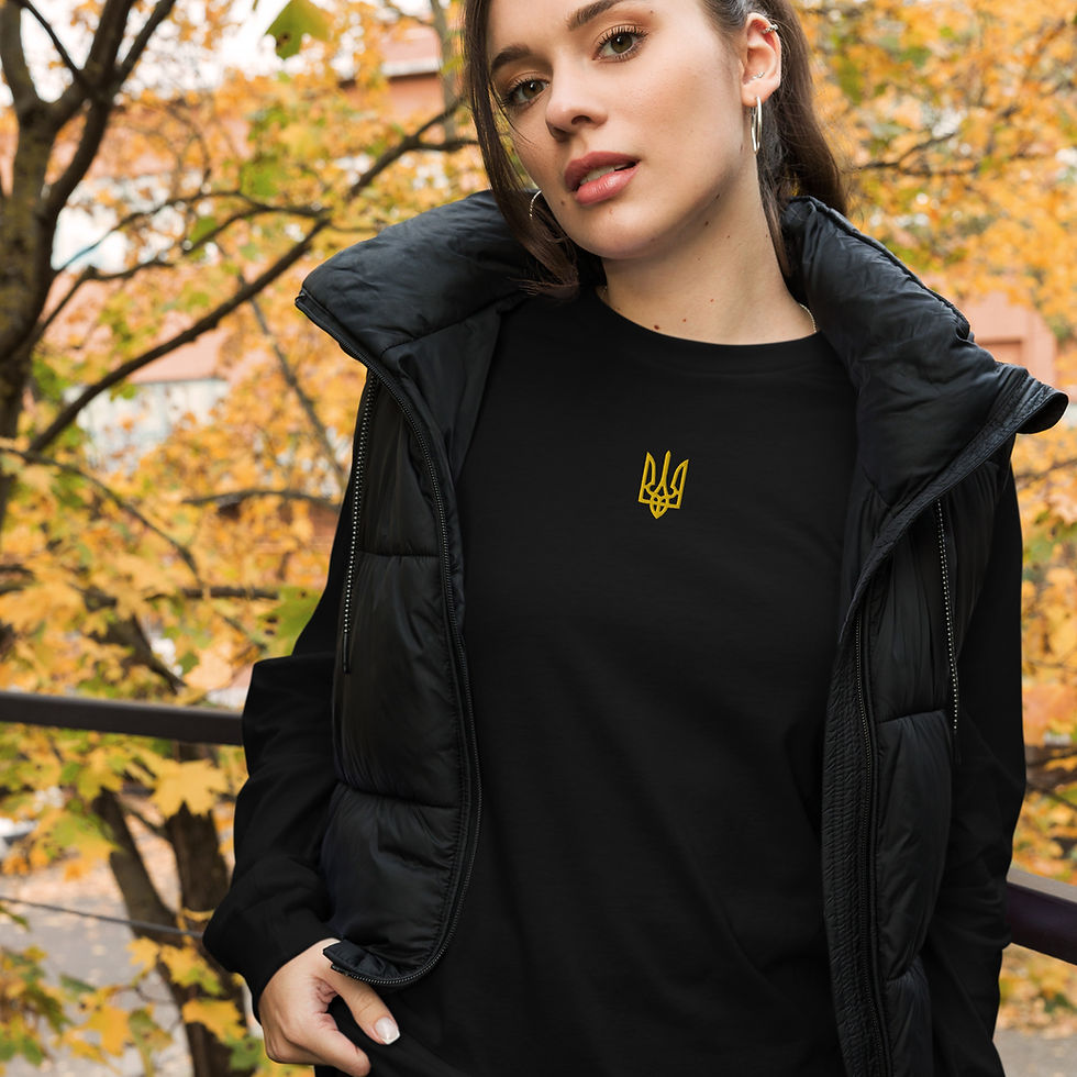 Thumbnail: Unisex Long Sleeve Black Tee