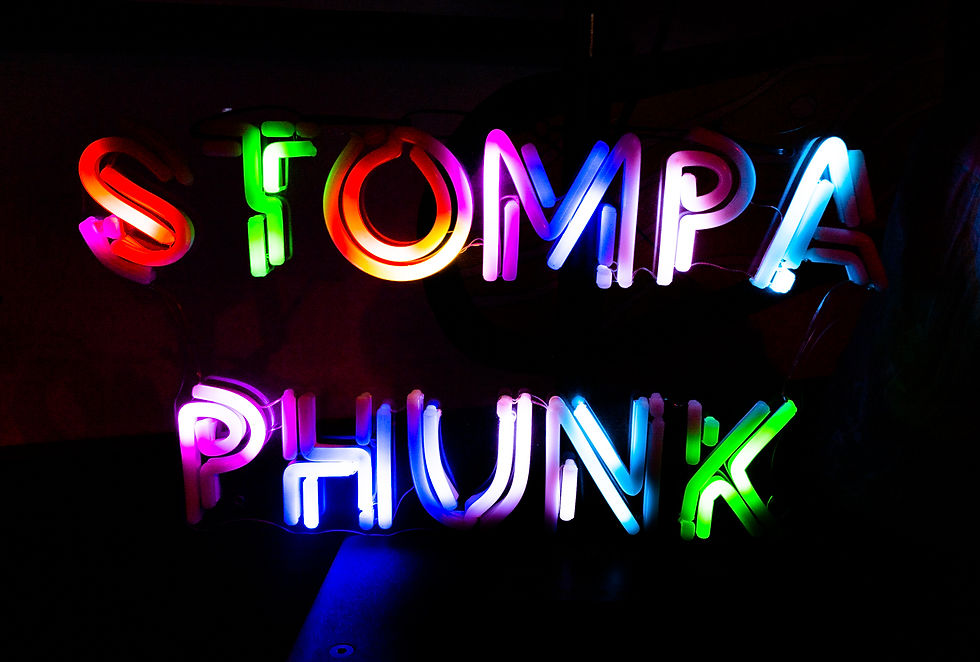 Thumbnail: THE STOMPA PHUNK UNISEX BRIGHT BLUE T-SHIRT