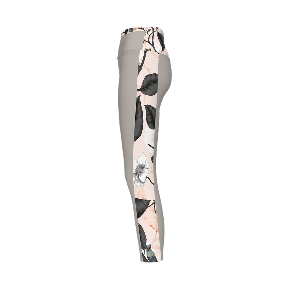 Thumbnail: Women’s High-Rise Leggings 28"- "Flying High" (Champagne)