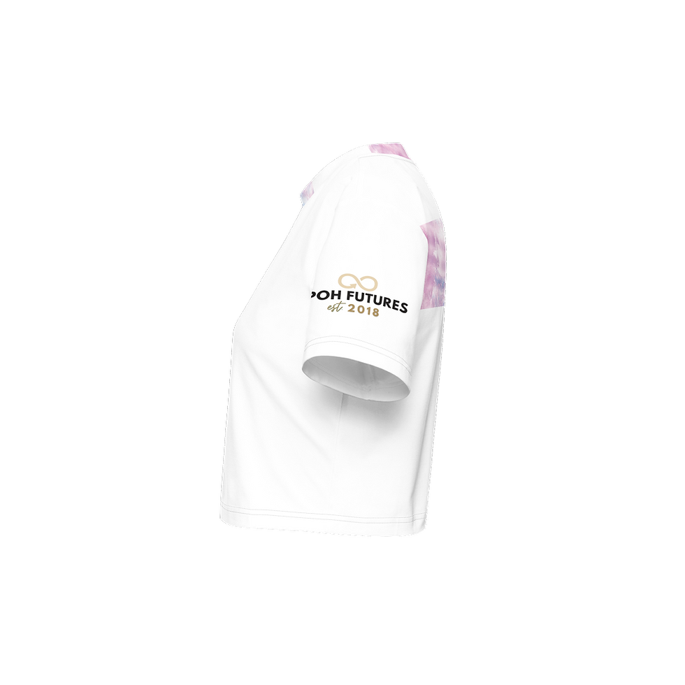 Thumbnail: Women’s Short Sleeve Cropped T-Shirt- "Holo- Chilled"