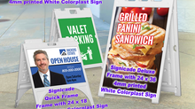 Sidewalk Signs with Printed Graphics
