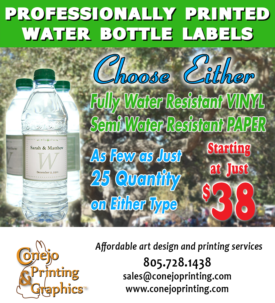 water bottle labels