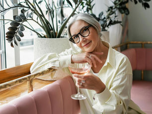 Elderly woman enjoying life with good vision