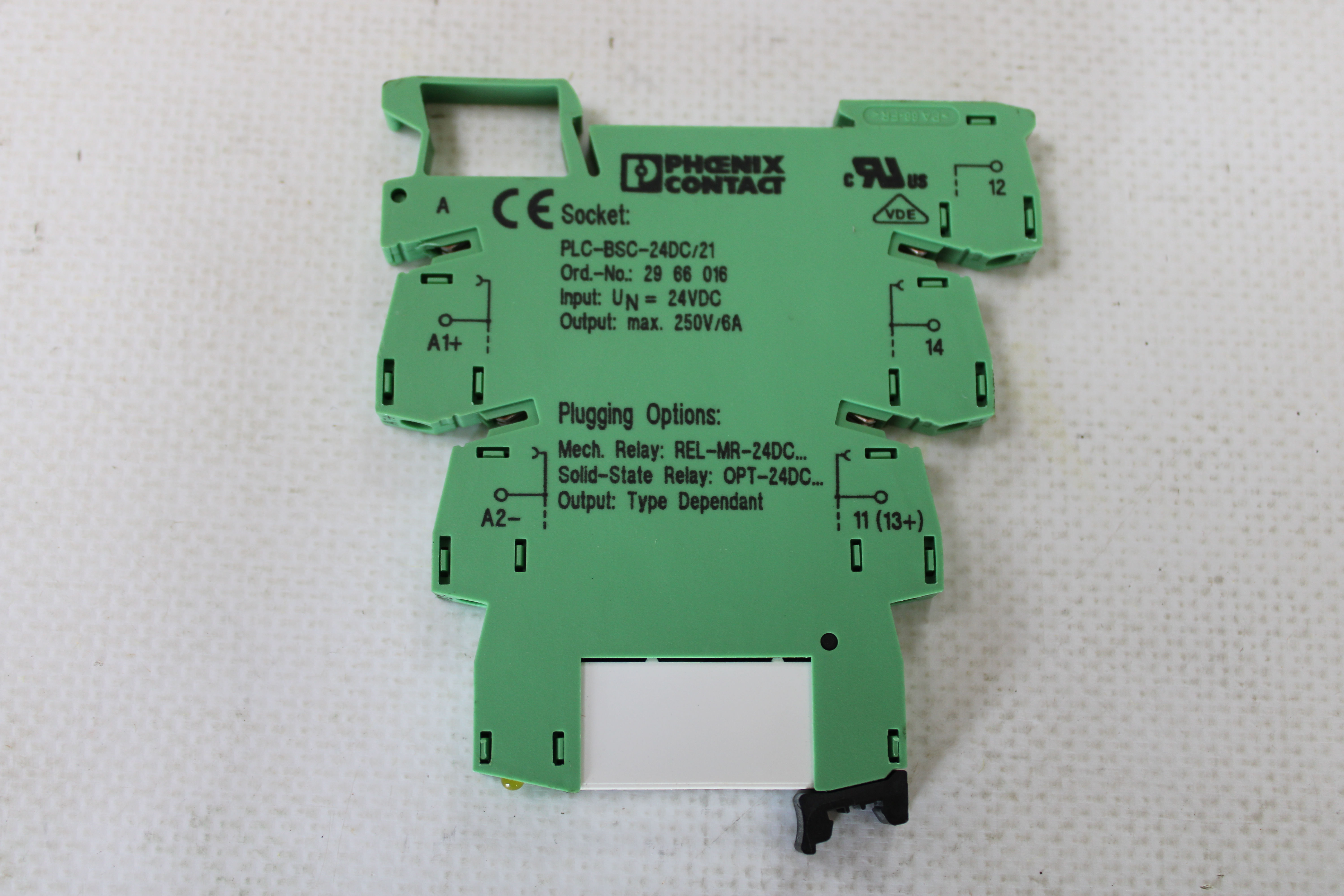 Phoenix Contact Plc-bsc-24dc/21 24vdc 2966016 Power Relay LOT of 5 PCS