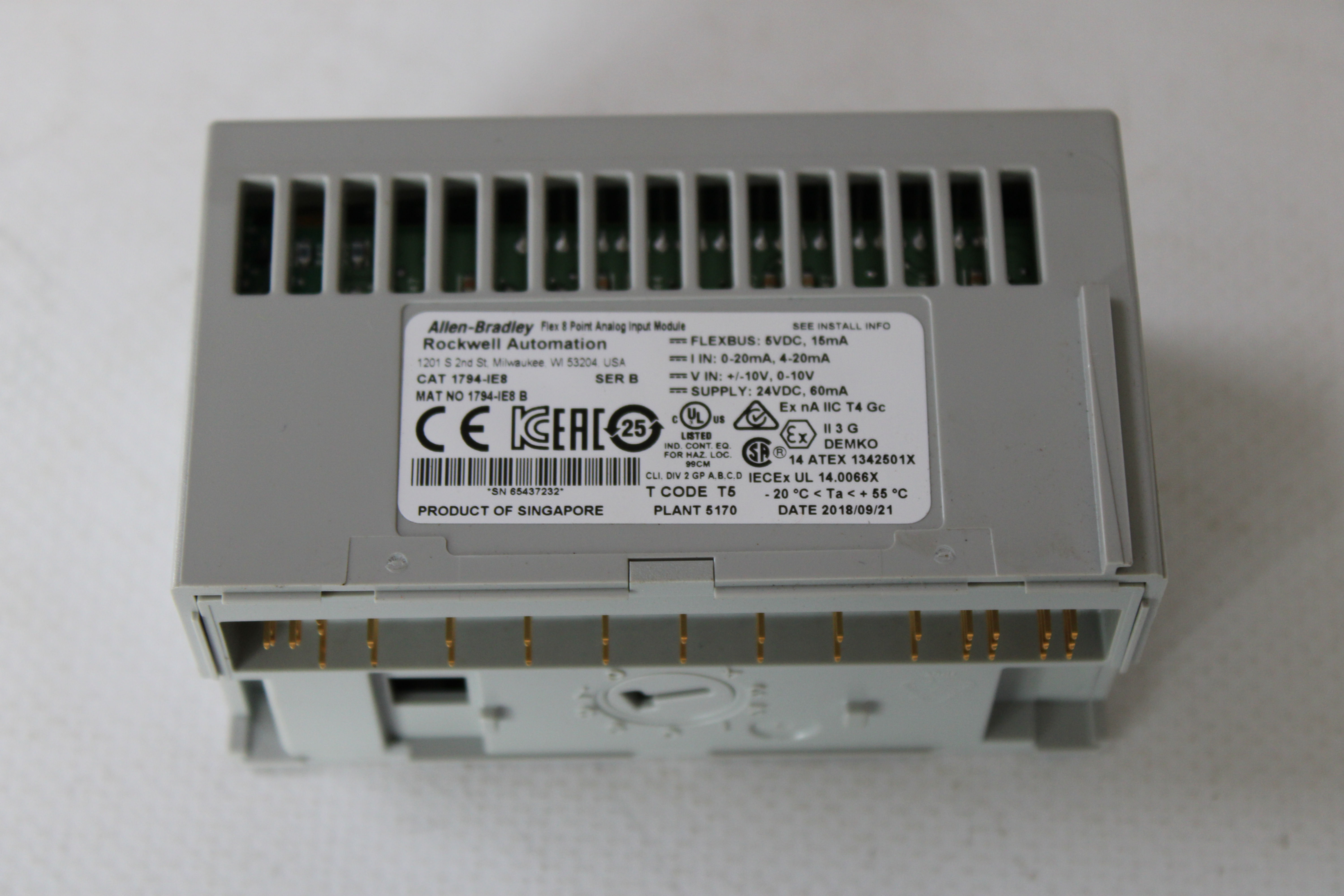 ALLEN BRADLEY 1794-IE8 SER.B Flex 8 PointAnalog Input Module