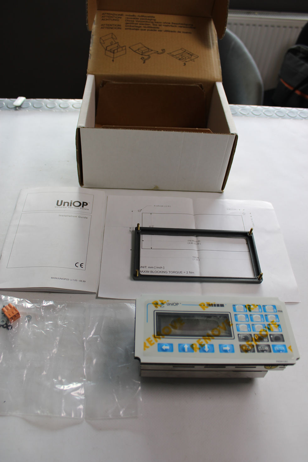 Küçük resim: EXOR UNIOP MD03R-04-0045 operator interface panel
