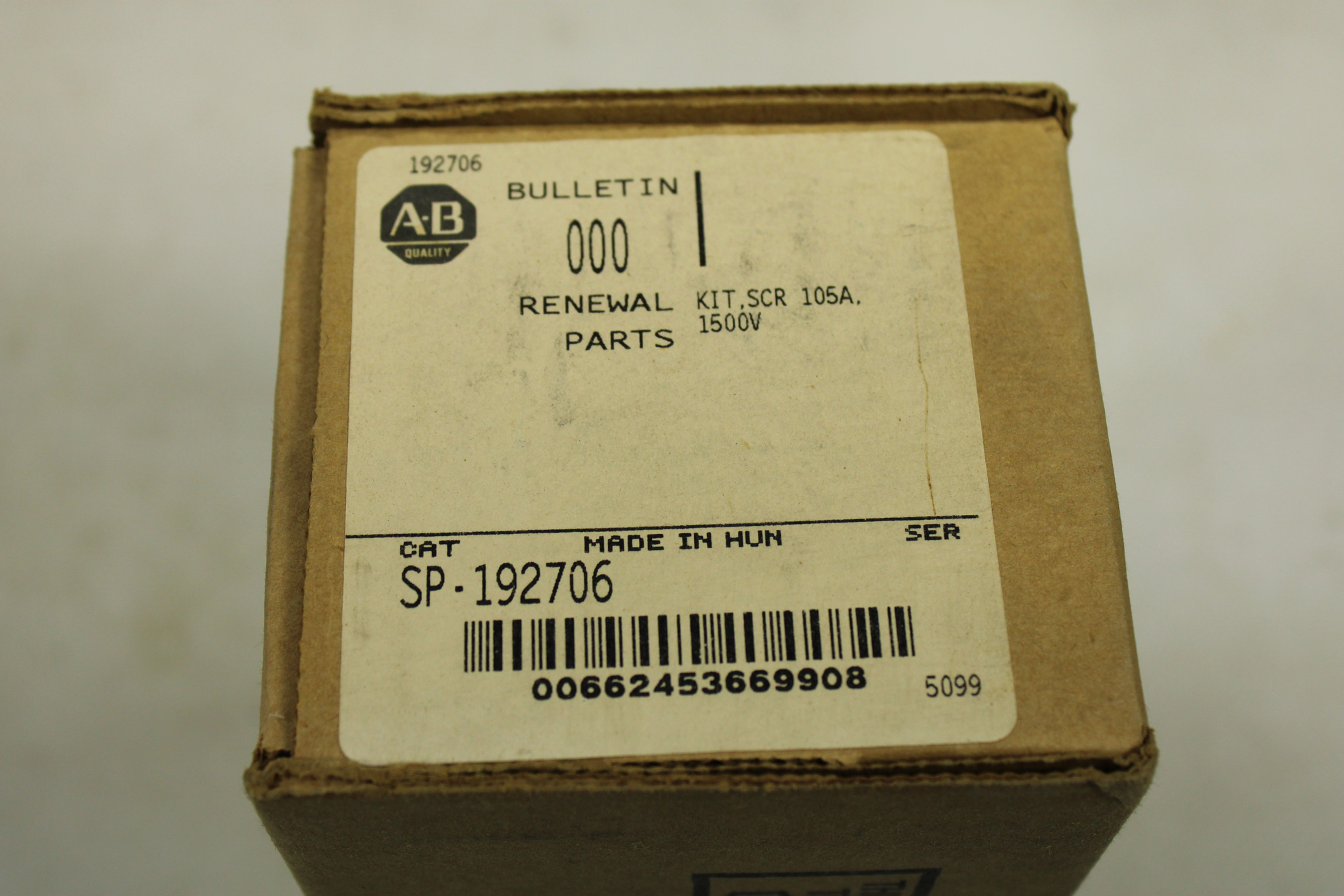 Allen Bradley SP-192706 SPARE PARTS KIT AB KIT SCR 105A 1500V