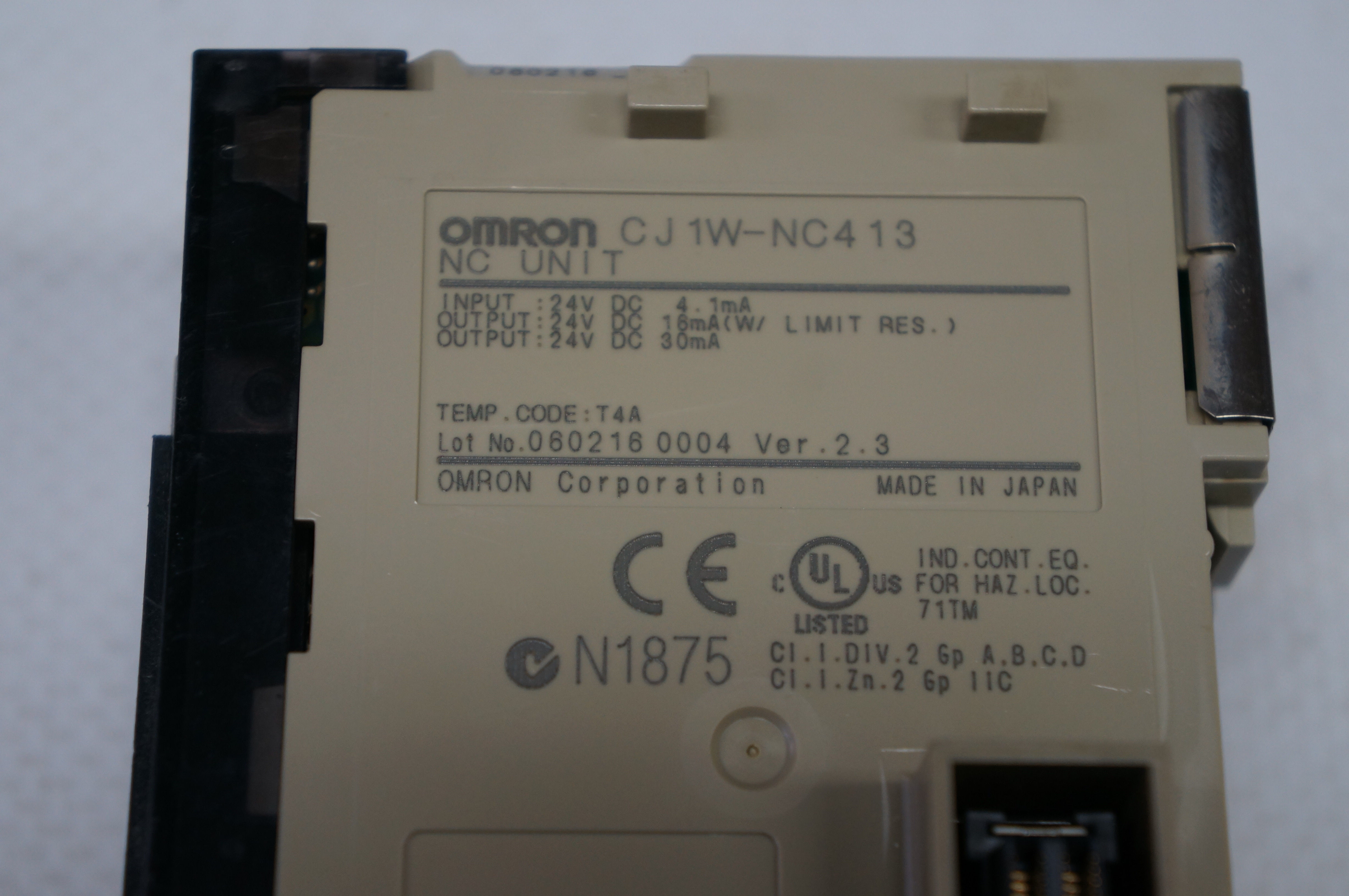 OMRON CJ1W-NC413 NC UNIT Position Control Module Unit
