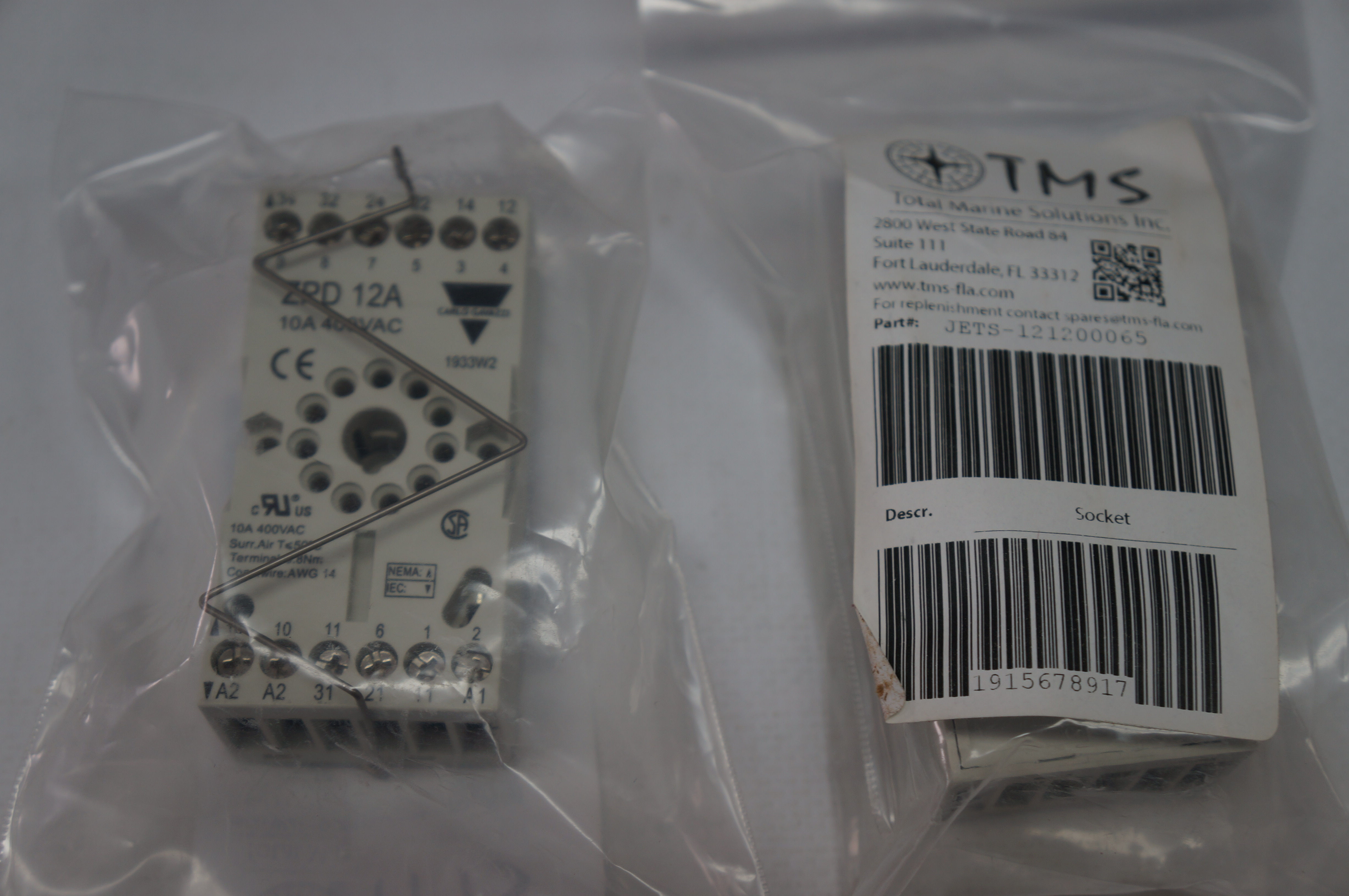 CARLO GAVAZZI Relay Base ZPD12A 10A 400VAC