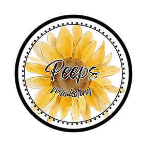 Peeps marketing logo, sunflower