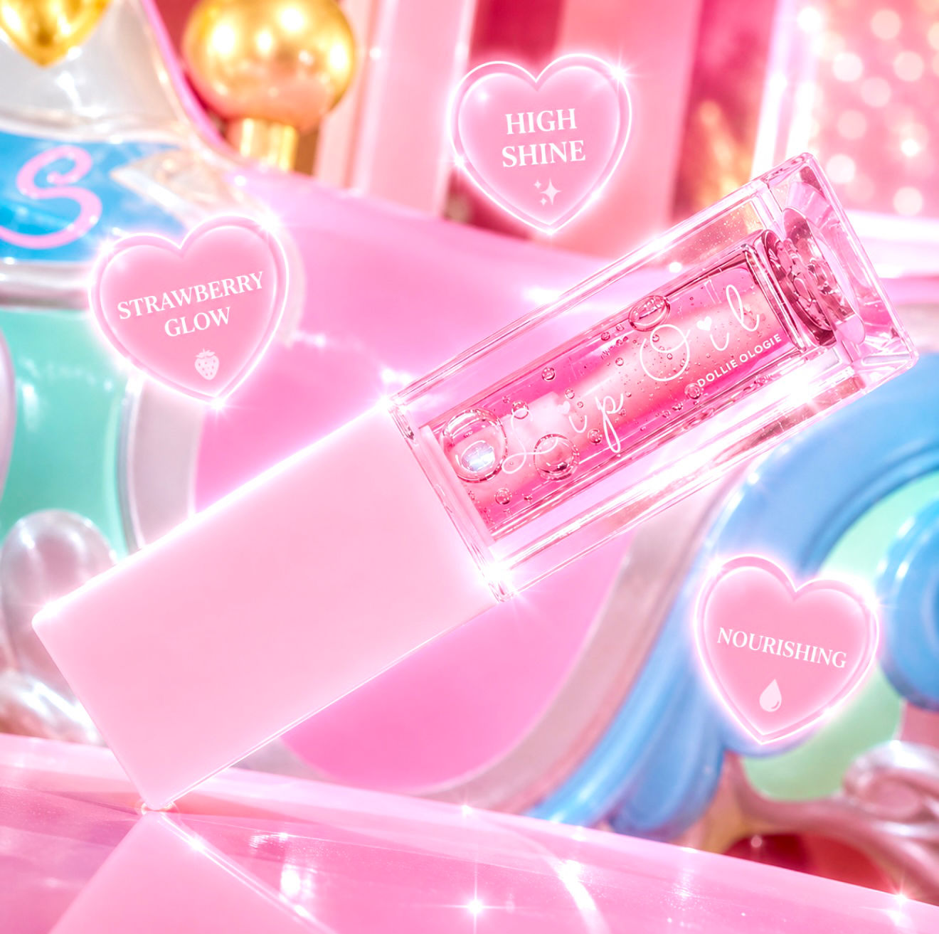 Dollie Ologie Strawberry Glow Lip Oil 