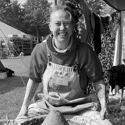 Tez at kiln black and white image 1 from FB 700189270_1390384559774311_4298590335622762251