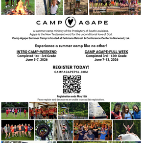 Camp Agape Opportunities