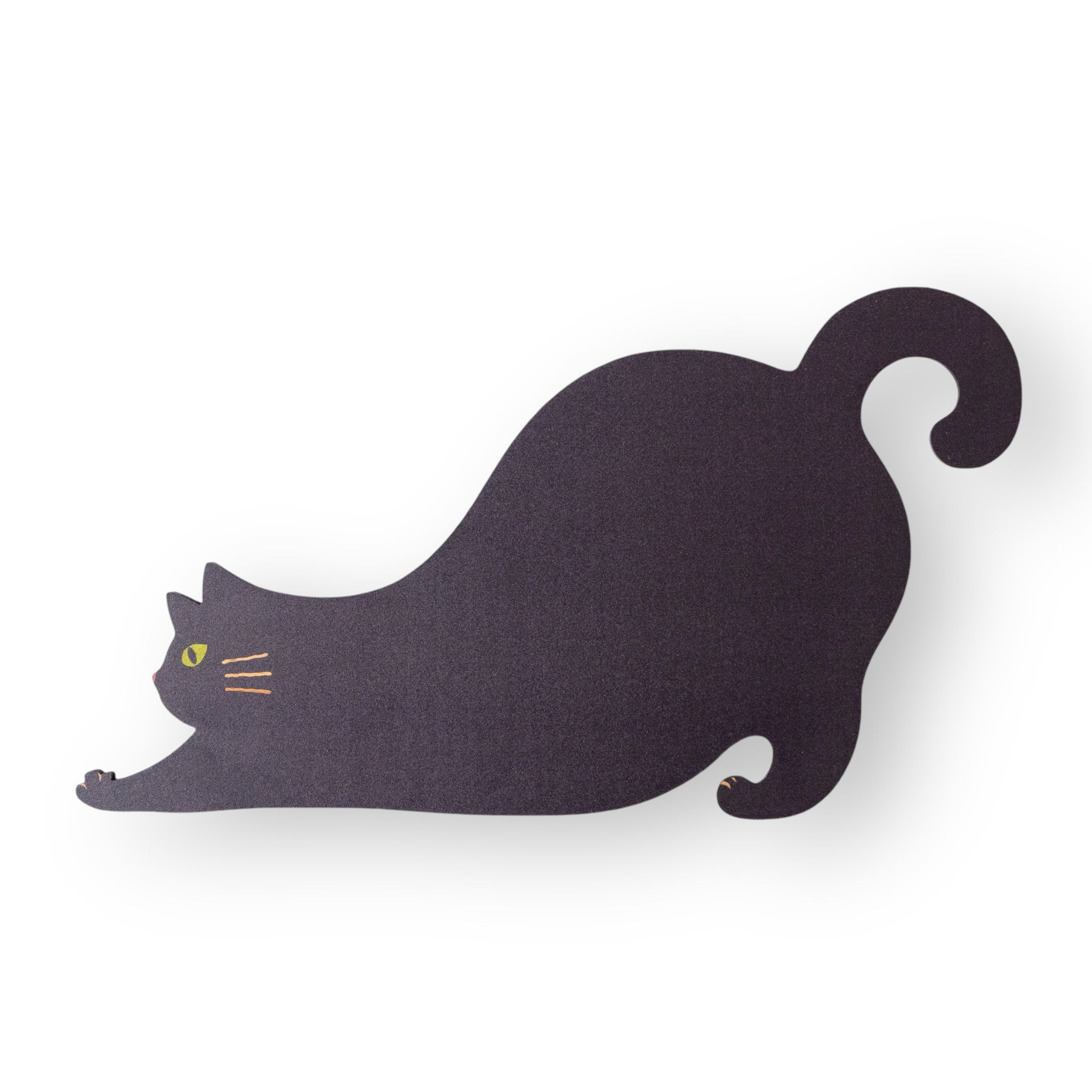 木製ロングプレート「のびる　黒」