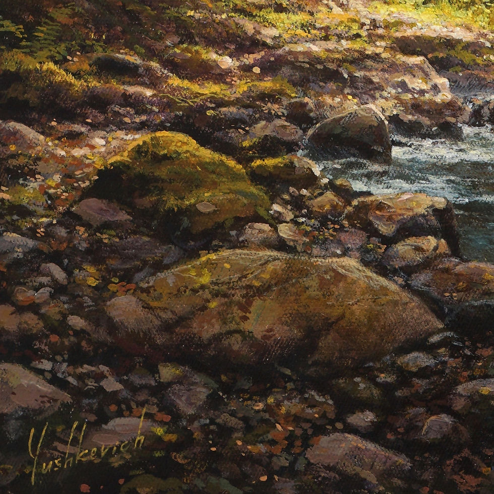 Thumbnail: A lively stream in the autumn forest