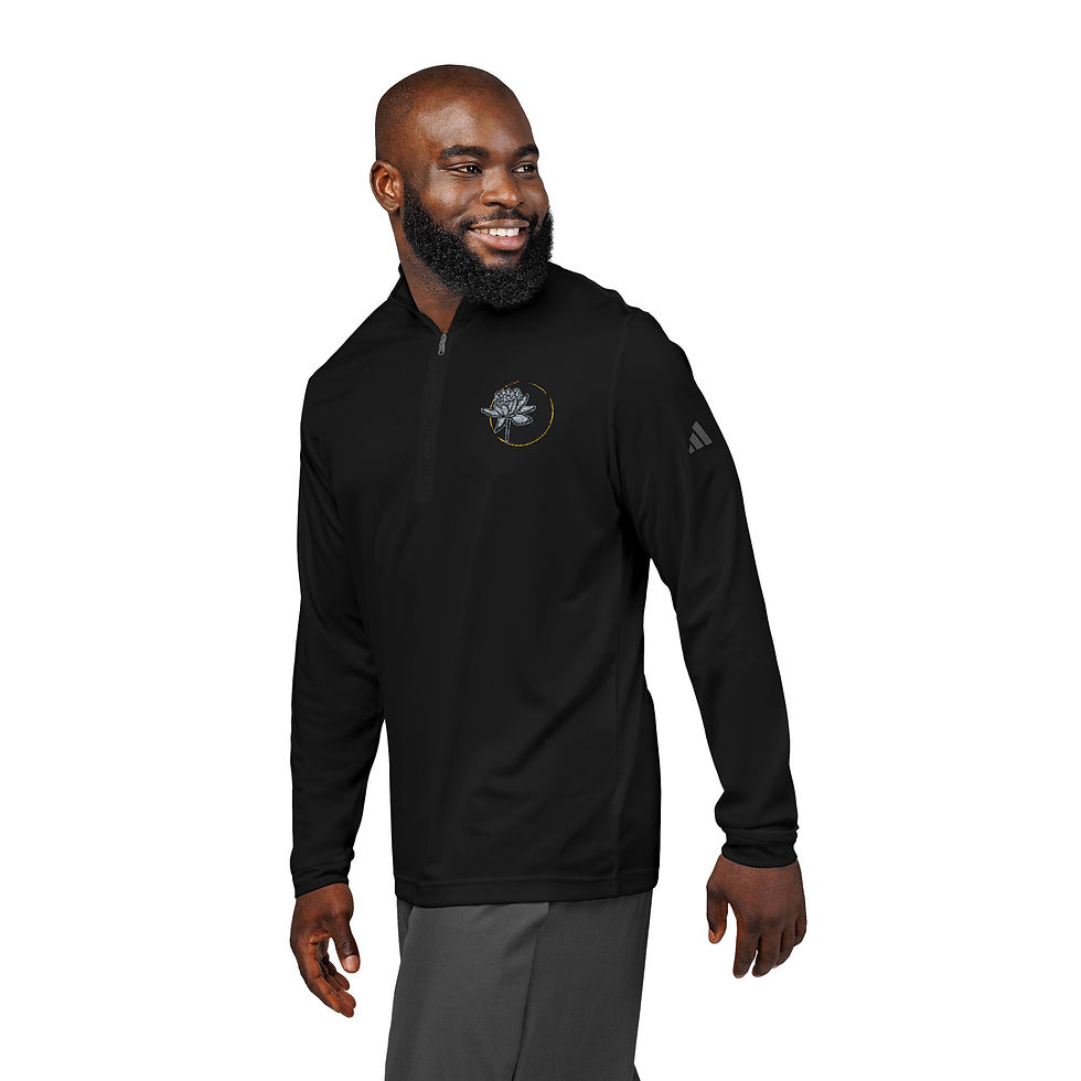 Thumbnail: Adidas® Integrative Logo Quarter-Zip Pullover 