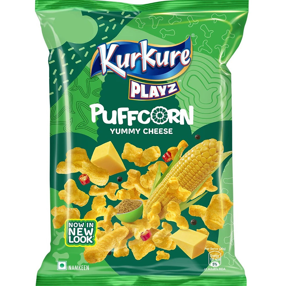 Kurkure Puffcorn Yummy Cheese - Jumbo Pack