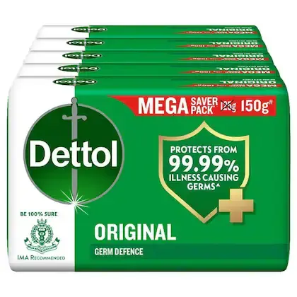 Dettol Original Soap 150g (Pack of 5)