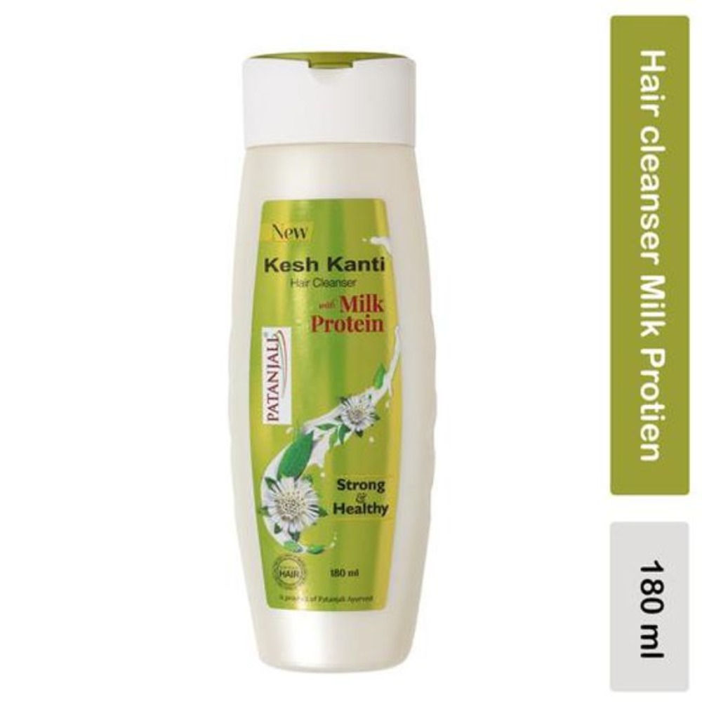 Patanjali Kesh Kanti Hair Cleanser Milk Protein Shampoo 180ml