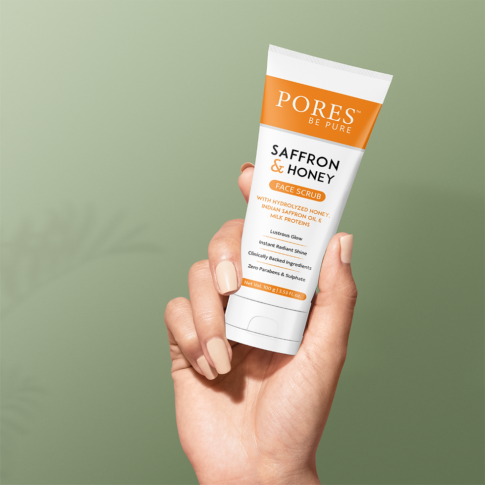 PORES Be Pure Saffron & Honey Face Scrub