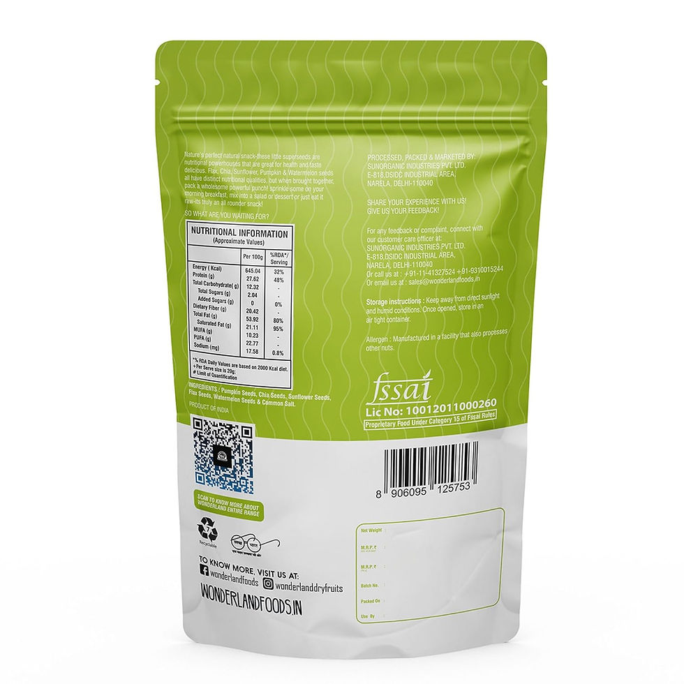 Wonderland Foods Mix Seeds 500g