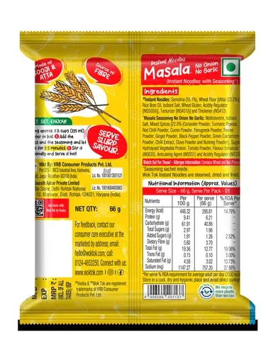 Veeba Wok Tok Instant Masala Noodles 66g