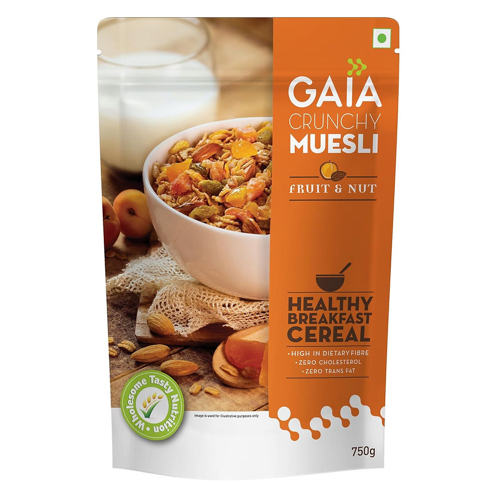 Gaia Crunchy Muesli Fruit and Nut 750g