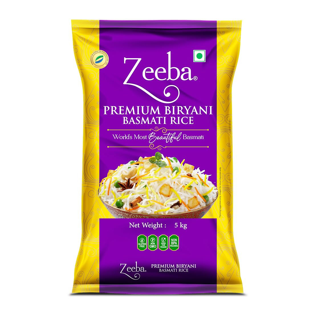 Zeeba Premium Biryani Basmati Rice 5Kg